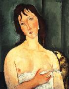 Amedeo Modigliani Portrait of a yound woman (Ragazza) USA oil painting reproduction